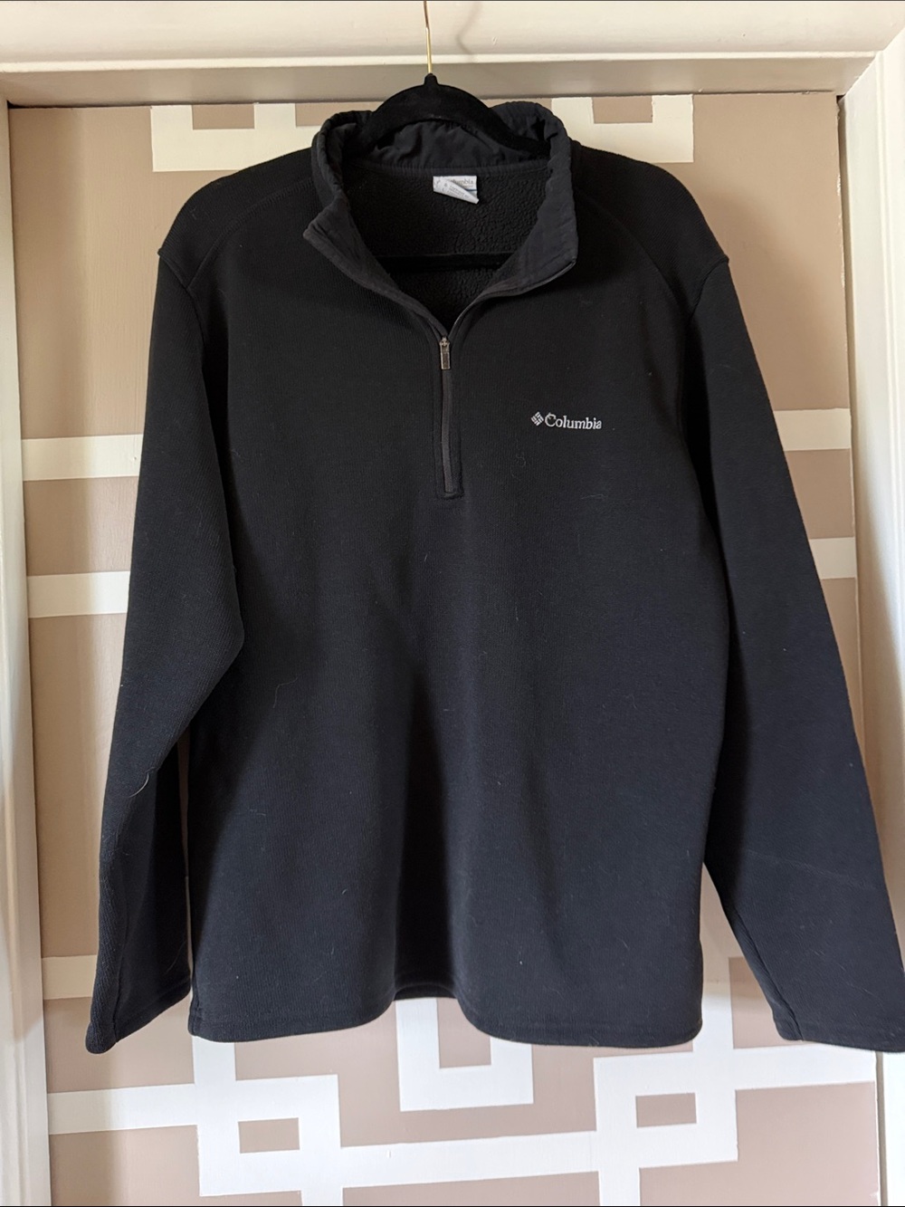 Columbia Black Klamath Range II Half-Zip Fleece Pullover Sz L